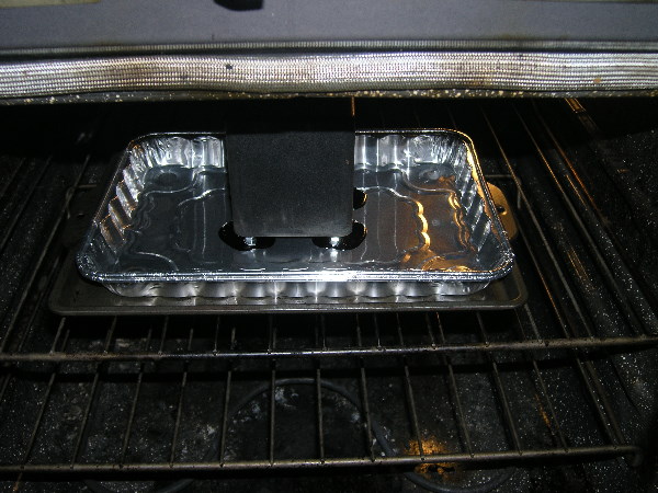 Melting potting compound in oven